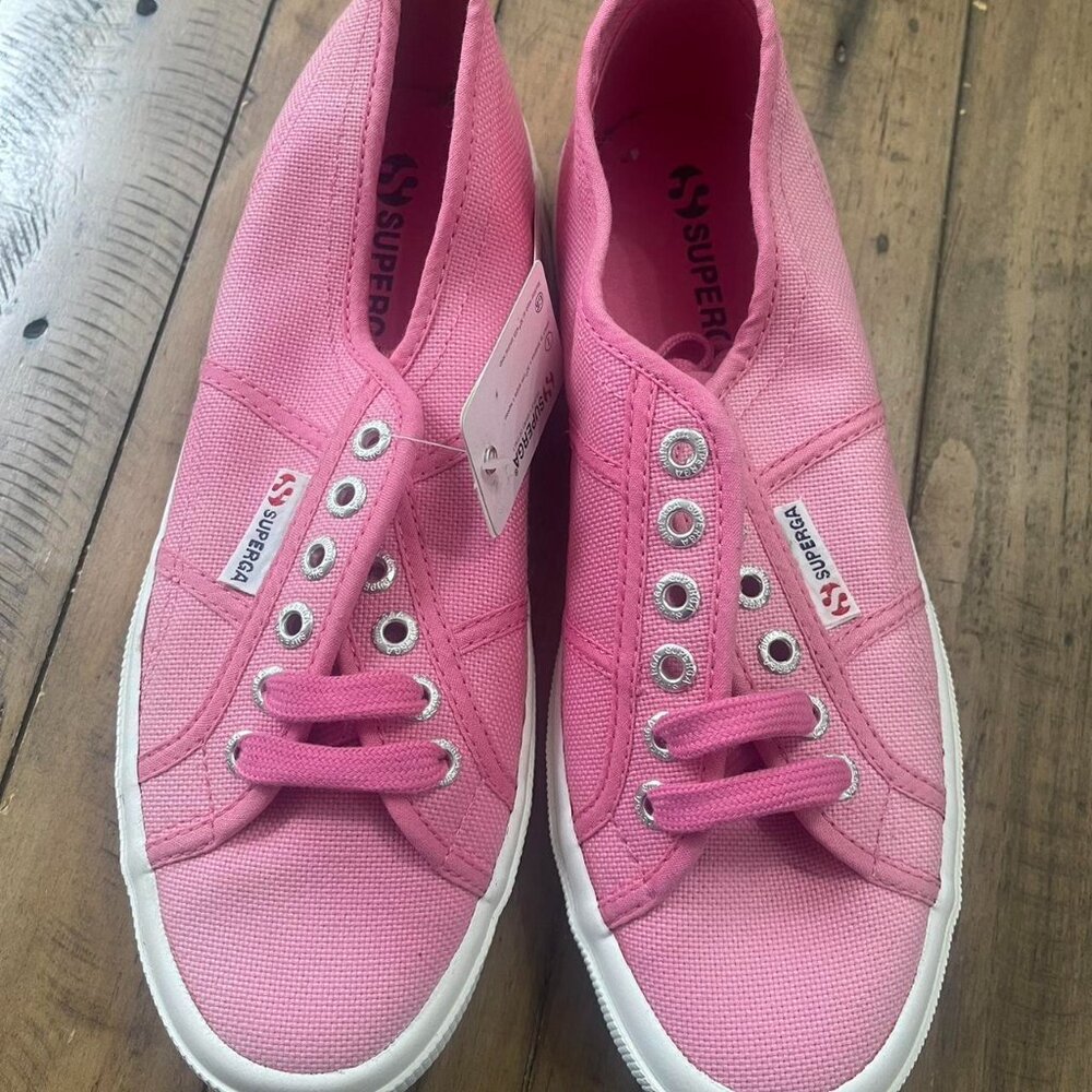 Superga Women's Pink Canvas Sneakers